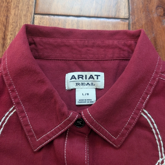 Ariat Real Women's Western Shirt (L) - Picture 4 of 8